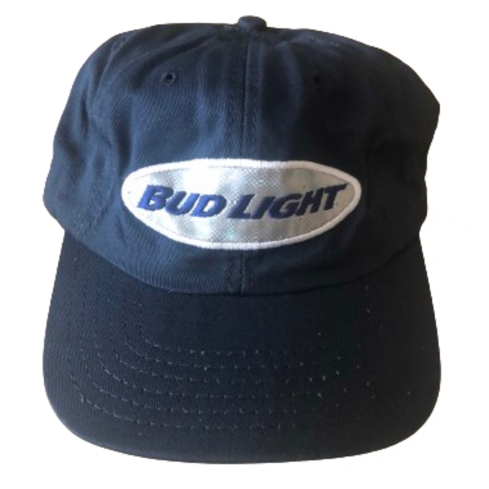 BUD LIGHT NAVY BASEBALL CAP • OFFICIAL PRODUCT • NWOT